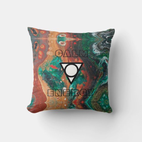 Calm Energy Third Eye Throw Pillow