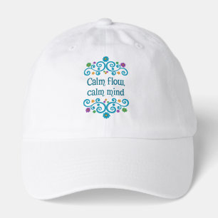 Calm Flow Calm Mind – Floral Quote Dad Hat