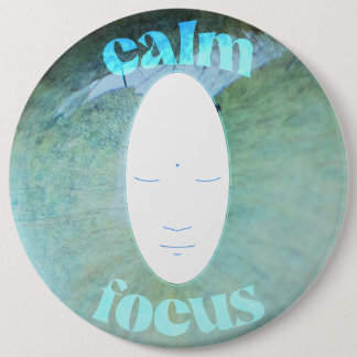 Calm Focus Meditating Head Button