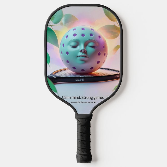Calm Focus Pickleball 🎐 Carbon Fiber Pickleball Paddle (Front)