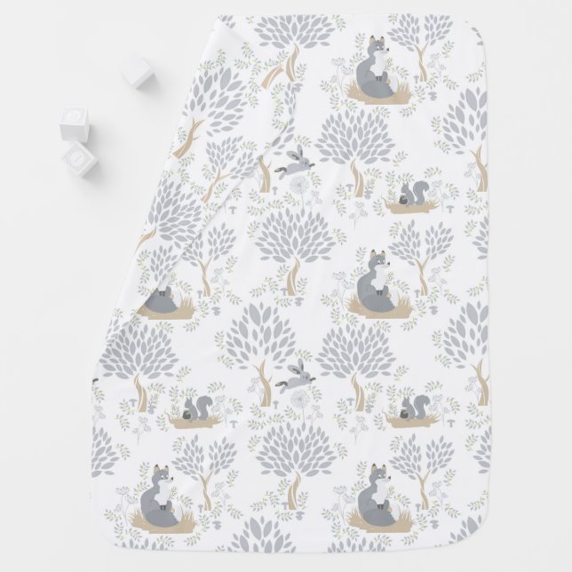 Calm Forest Wonderland Baby Blanket (In Situ)