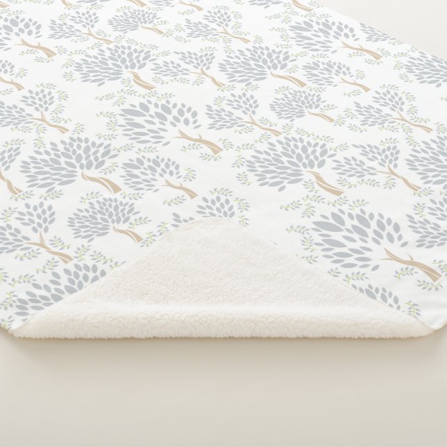 Calm Forest Wonderland Sherpa Blanket (3/4)