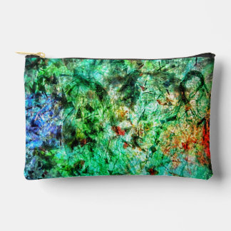 Calm green abstract Cut Sew Bag,Smooth abstract Accessory Pouch
