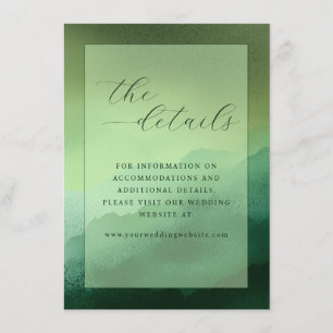 Calm Green Gradient Minimalist Enclosure Card