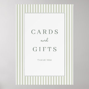 Calm Green Minimalist Gratitude Sign Holder