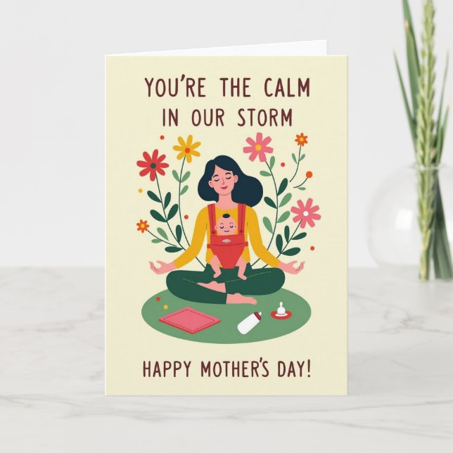 Calm In Our Storm Mothers Day Card (Front)
