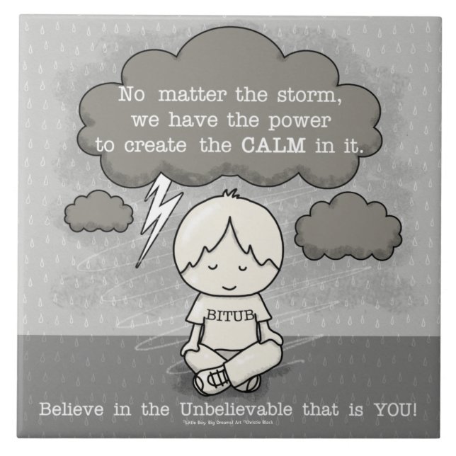Calm in the Storm Ceramic Tile (Front)