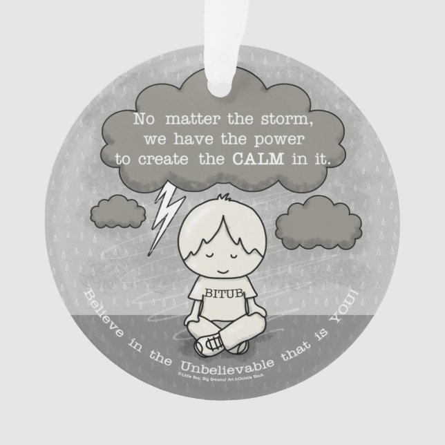 Calm in the Storm Ornament (Front)