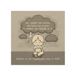 Calm in the Storm Wood Wall Art