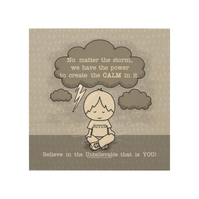 Calm in the Storm Wood Wall Art (Front)