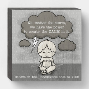 Calm in the Storm Wooden Box Sign