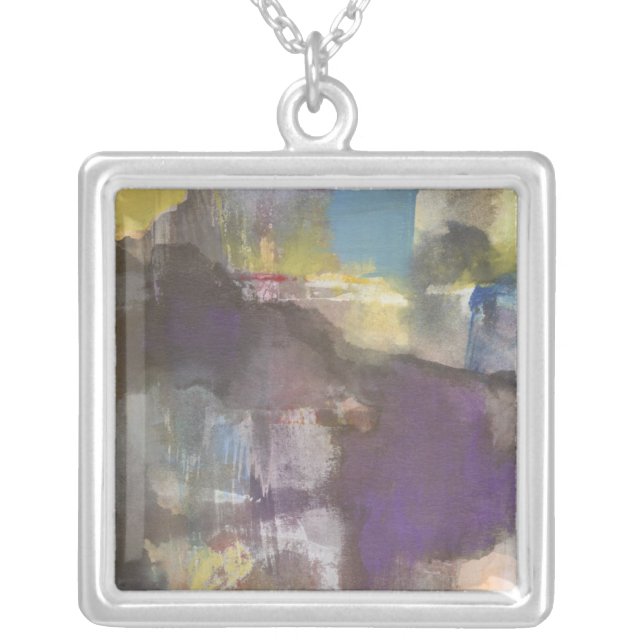 Calm Interlude Silver Plated Necklace (Front)