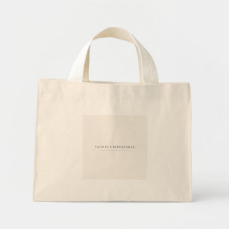 Calm Is a Superpower Tote Bag – Minimalist Neutral