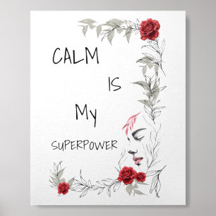 Calm Is My Superpower Self Trust & Confidence Foam Core Photo Tile