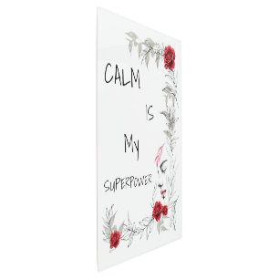 Calm Is My Superpower Self Trust & Confidence Metal Print