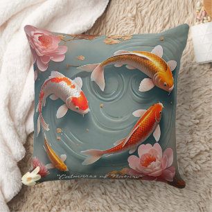 "Calm Japanese Garden" Throw Pillow