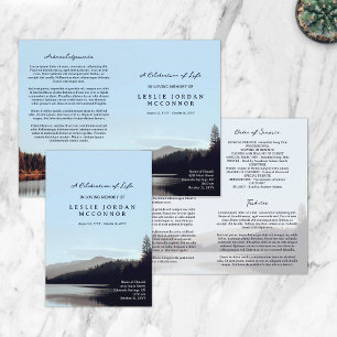 Calm Lake Celebration of Life Funeral Program