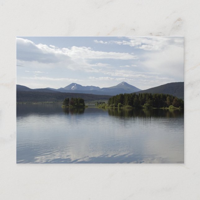 Calm Lake Dillon Colorado Postcard (Front)