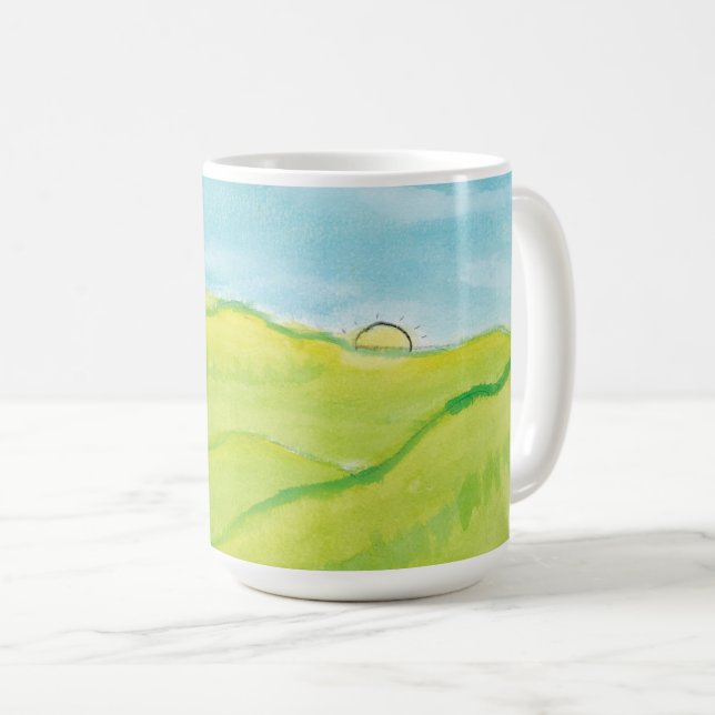 Calm Landscape Coffee Mug (Front Right)