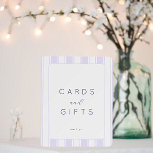 Calm Lavender Minimalist Cards and Gifts Sign