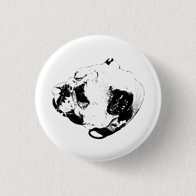 Calm Loyal Look Button (Front)