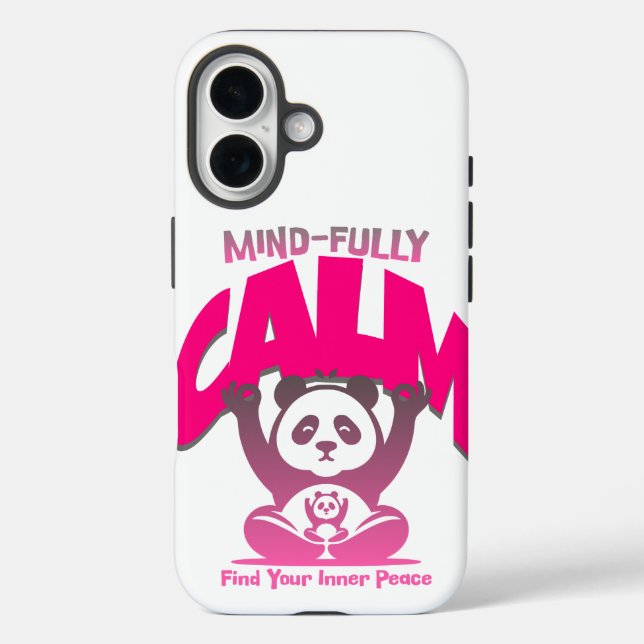 Calm mind, full heart—just like a peaceful panda Case-Mate iPhone case (Back)