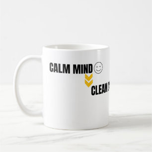 Calm Mind Smart Trading Minimal Chart Art Coffee Mug
