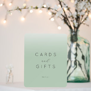 Calm Mint Green Minimalist Gratitude Sign