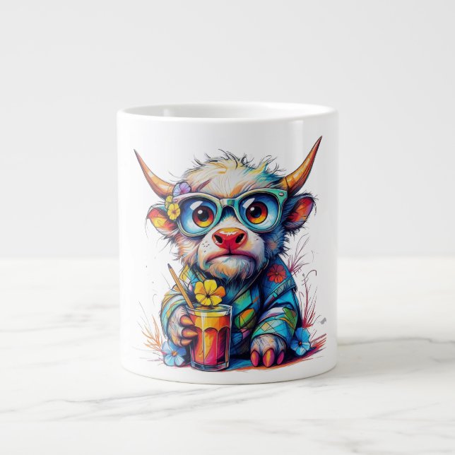 Calm Mood Cup: island Edition Giant Coffee Mug (Front)