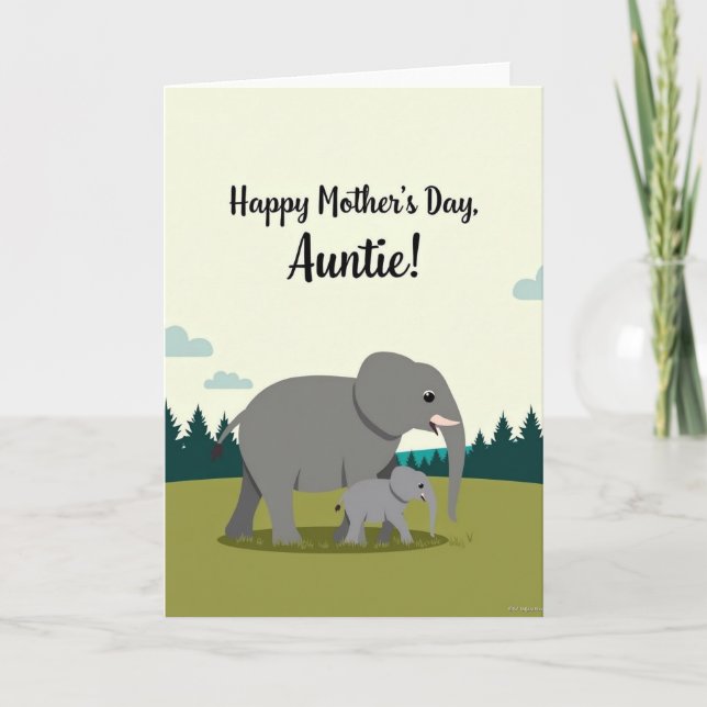 Calm Mothers Day Family Card (Front)