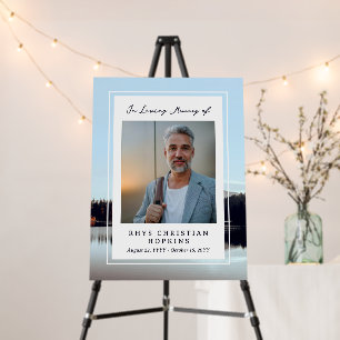 Calm Mountain Lake In Loving Memory of Foam Board