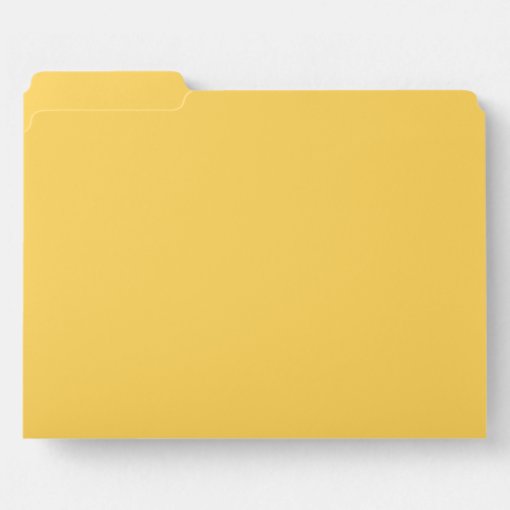File Folder Yellow Color Calm Mustard Yellow Color File Folder | Zazzle