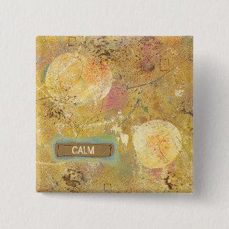 Calm natural beauty abstract art unique painting pinback button