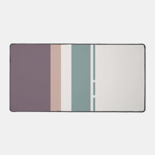 Calm Neutral Stripes – Minimal Workspace Mat