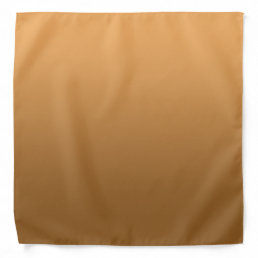 Calm One Color Gradient Golden Brown Bandana