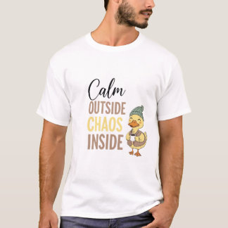 Calm Outside Chaos Inside Shirt | Introvert Aesthe