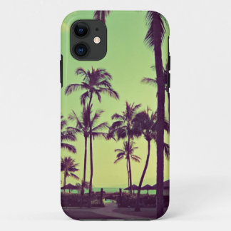 Calm Palm tree iPhone 11 Case