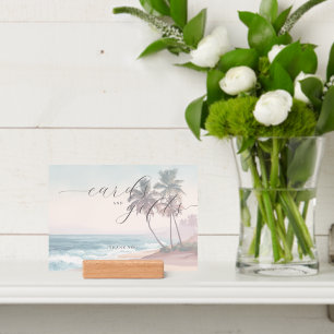 Calm Pastel Watercolor Beach Waves Holder
