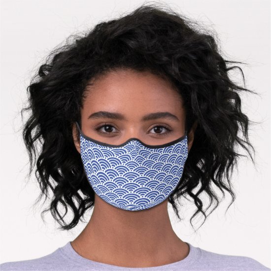 Calm Peaceful Ocean Waves Tropical Beach Premium Face Mask