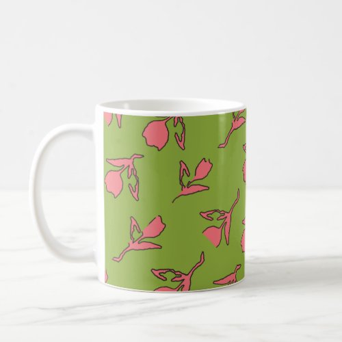 Calm Pink and Green Mug