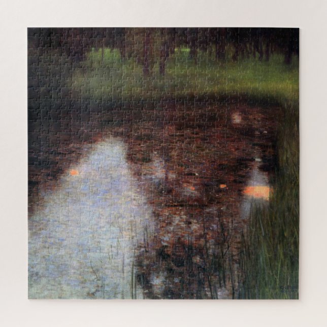 Calm Pond on Kammer Castle Grounds, Gustav Klimt Jigsaw Puzzle (Vertical)