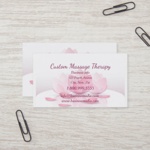 Calm Quiet Beautiful Peaceful Lotus Flower Business Card