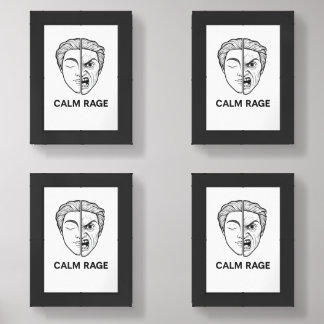 Calm Rage Art Print Wall Art Sets