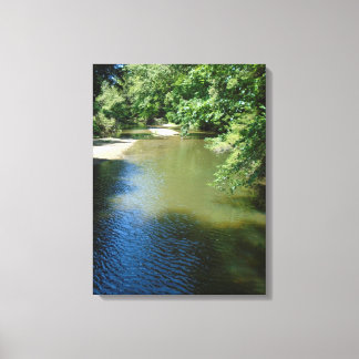 Calm Riverbed Nature Photography  Canvas Print