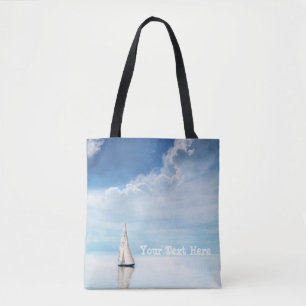 Calm Sailing with Bluest Skies Tote Bag
