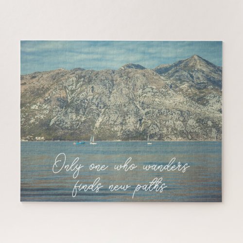 Calm Sea and Beautiful Mountains Jigsaw Puzzle