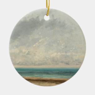 Calm Sea – Gustave Courbet Ceramic Ornament