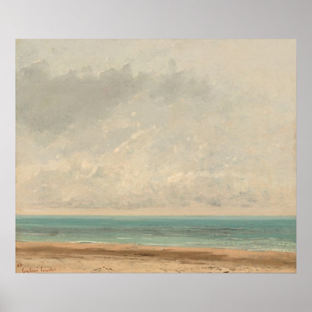Calm Sea - Gustave Courbet Fine Art Poster (Front)