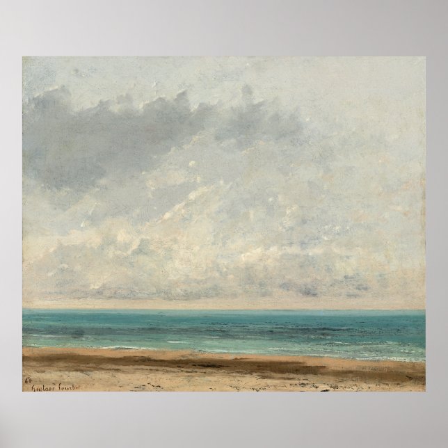 Calm Sea – Gustave Courbet Poster (Front)