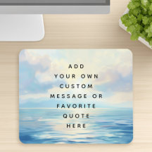 Calm seas ocean sunrise painting custom message